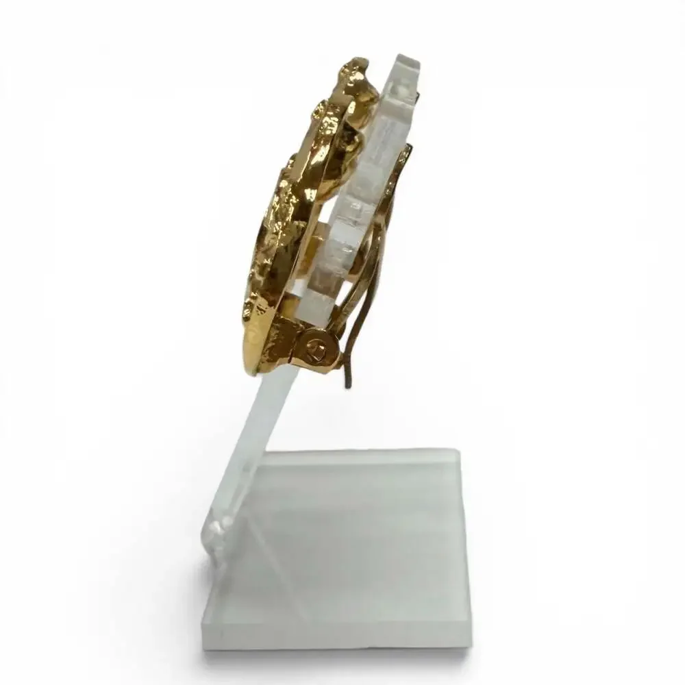Chanel Cc Logo Clip-On Earrings Metal #266419C83B